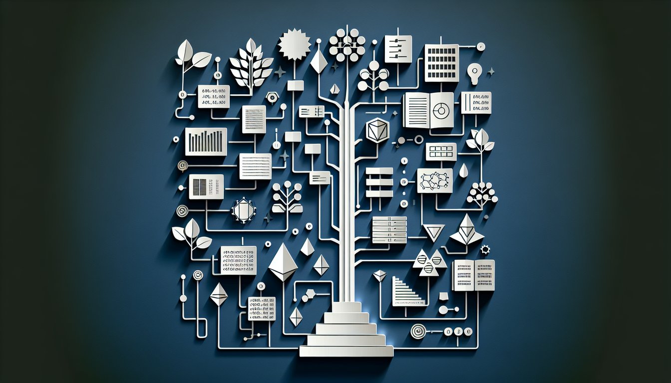 Paper art promoting trivia quiz for Data Structures Mastery practice questions.