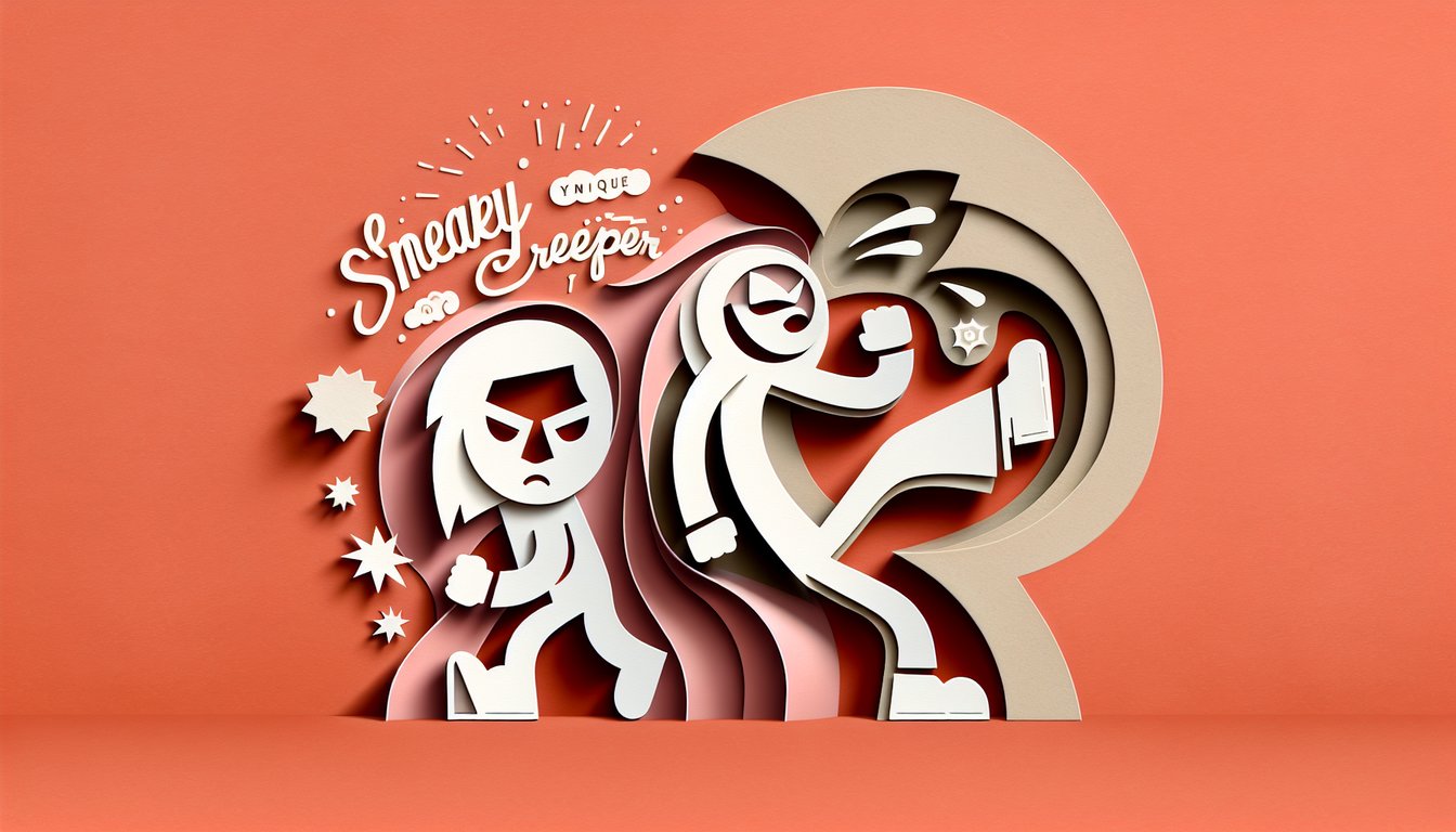 Paper art illustration for a fun personality quiz about fart types on a coral background