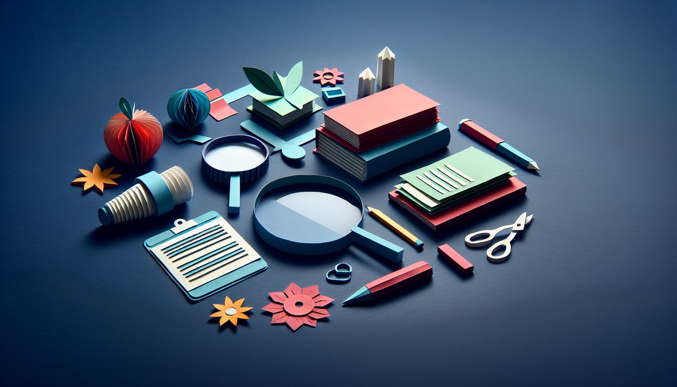 3D voxel art illustrating the course Senior Research Project
