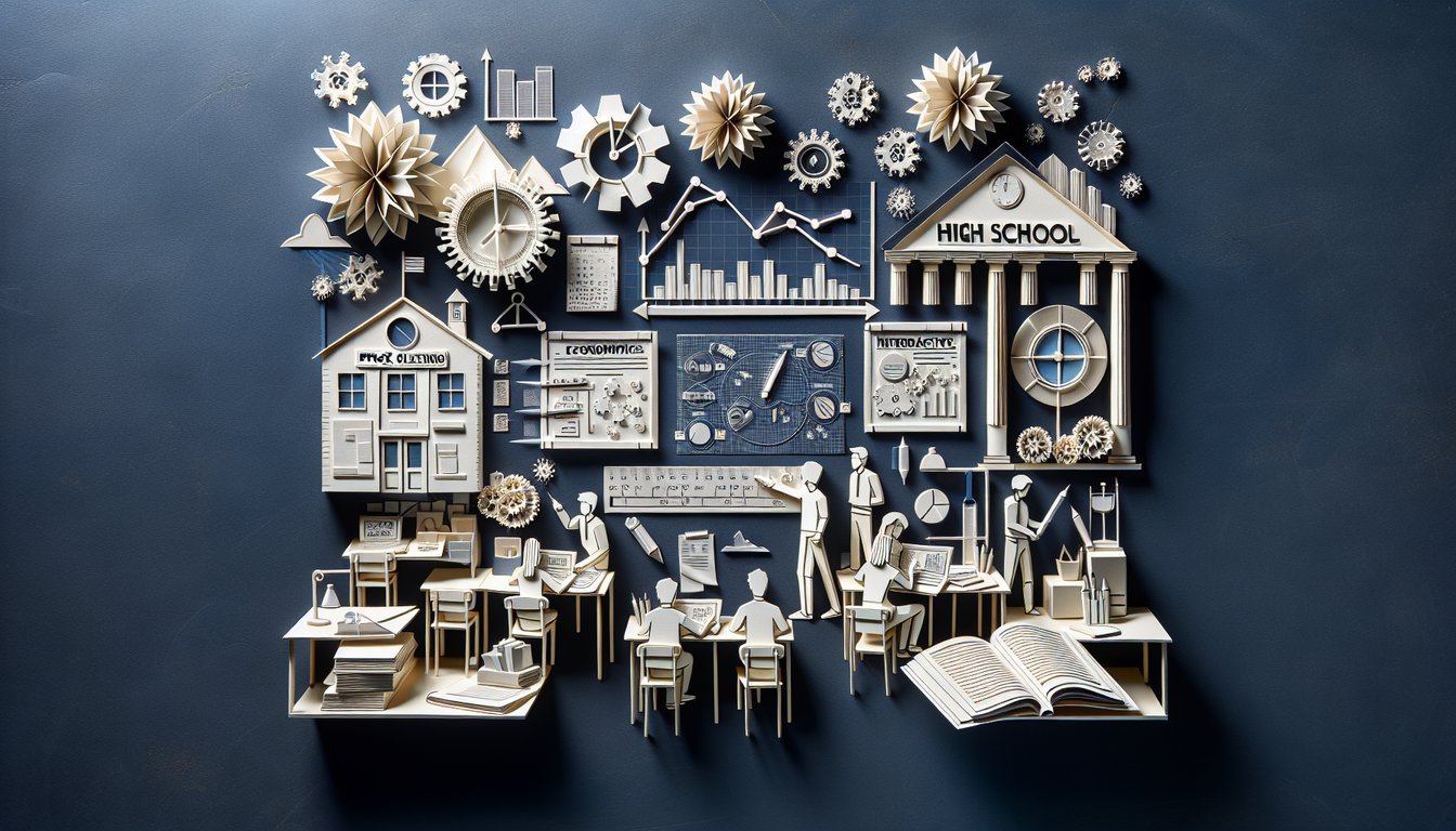 Paper art themed trivia quiz on Price Ceiling Challenge for high school economics students.