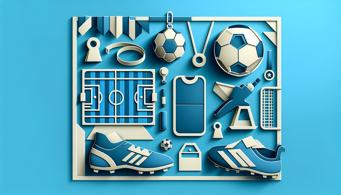 Paper art illustration for Blue Lock character quiz on a sky blue background.