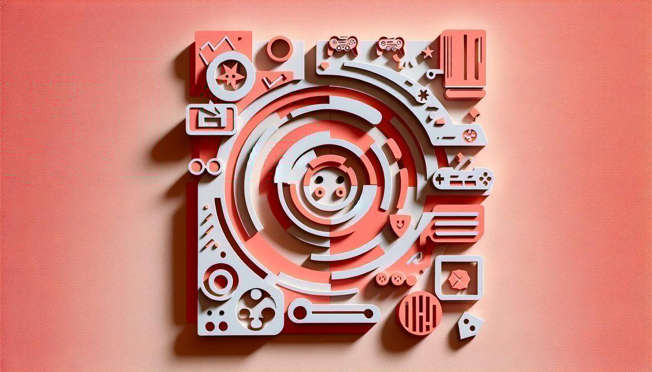 paper art illustration of stylized red vs blue characters with quiz challenge text on coral background