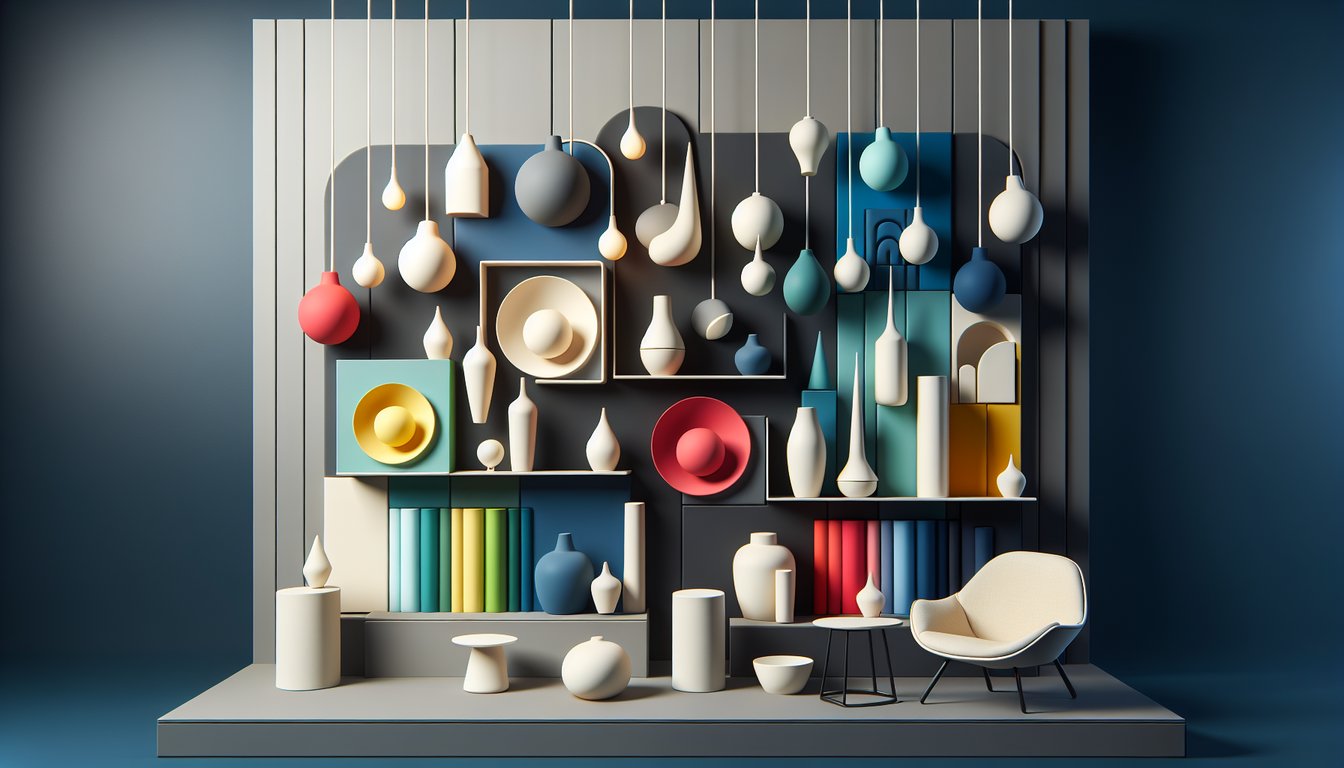 Colorful layered paper art shapes over dark blue background prompting users to take a free color quiz