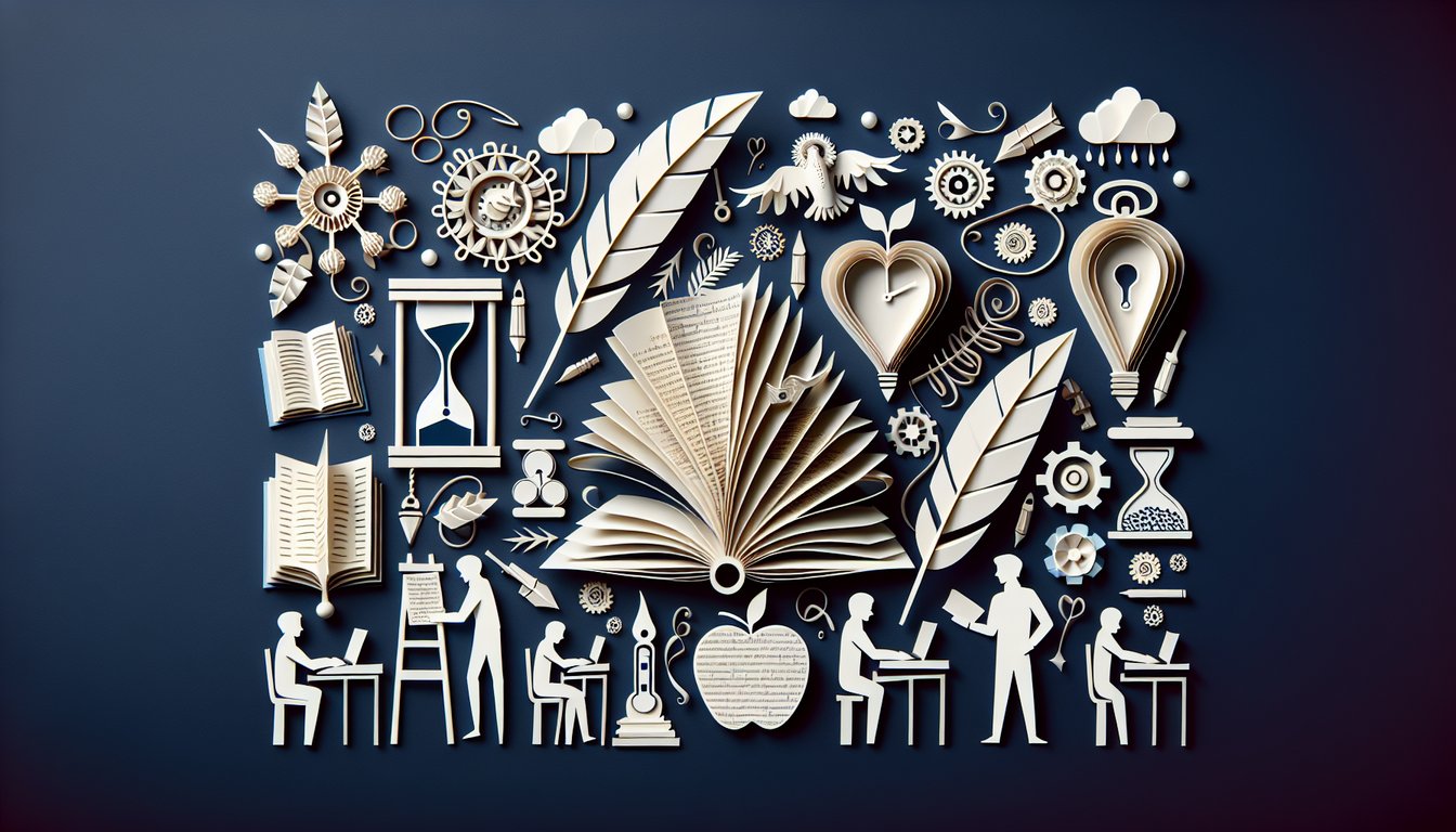 Colorful paper art promoting a Revolutionary Verse Mastery trivia quiz for high school students.