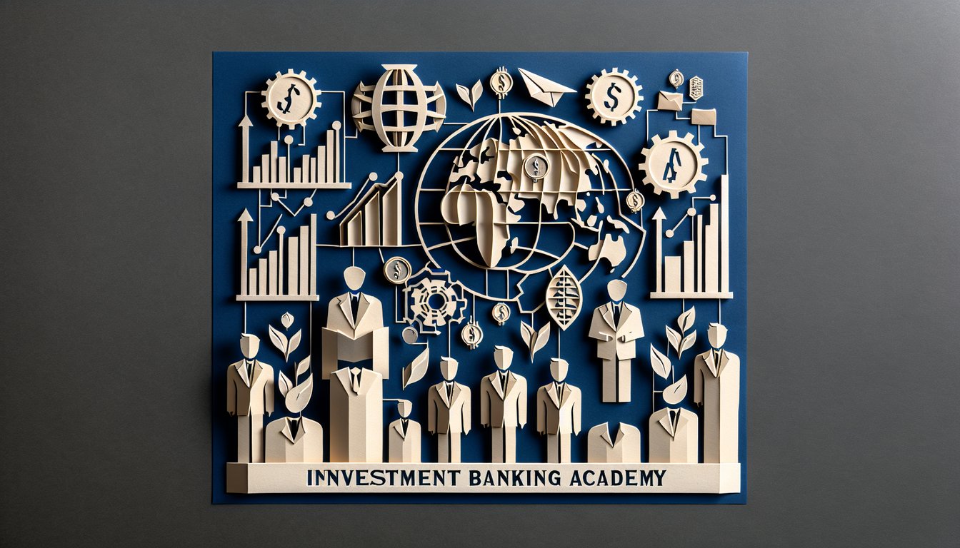 3D voxel art representing Investment Banking Academy course