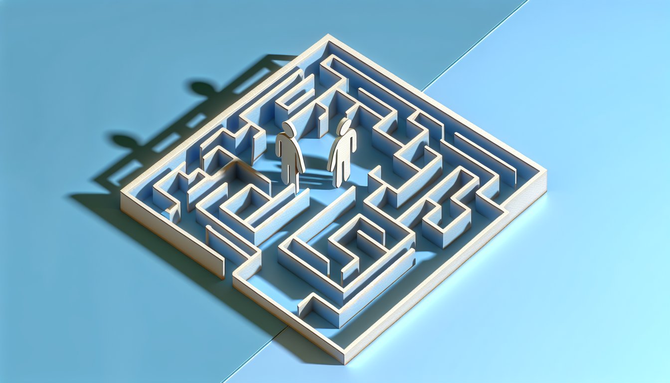 Paper art illustration for gaslighting quiz with subtle tactics and insights on sky blue background