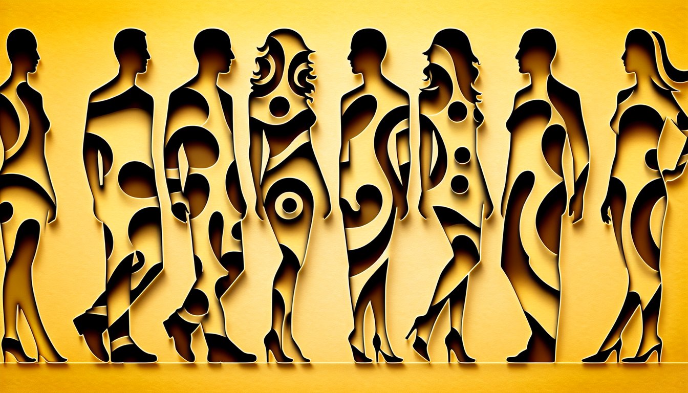 Paper art of four Mindless Behavior members on yellow background for quiz find match ROC Royal Prodigy Ray Ray Roc Royal