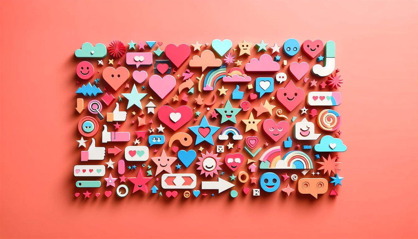 Paper art illustration for personality nickname quiz on a coral background