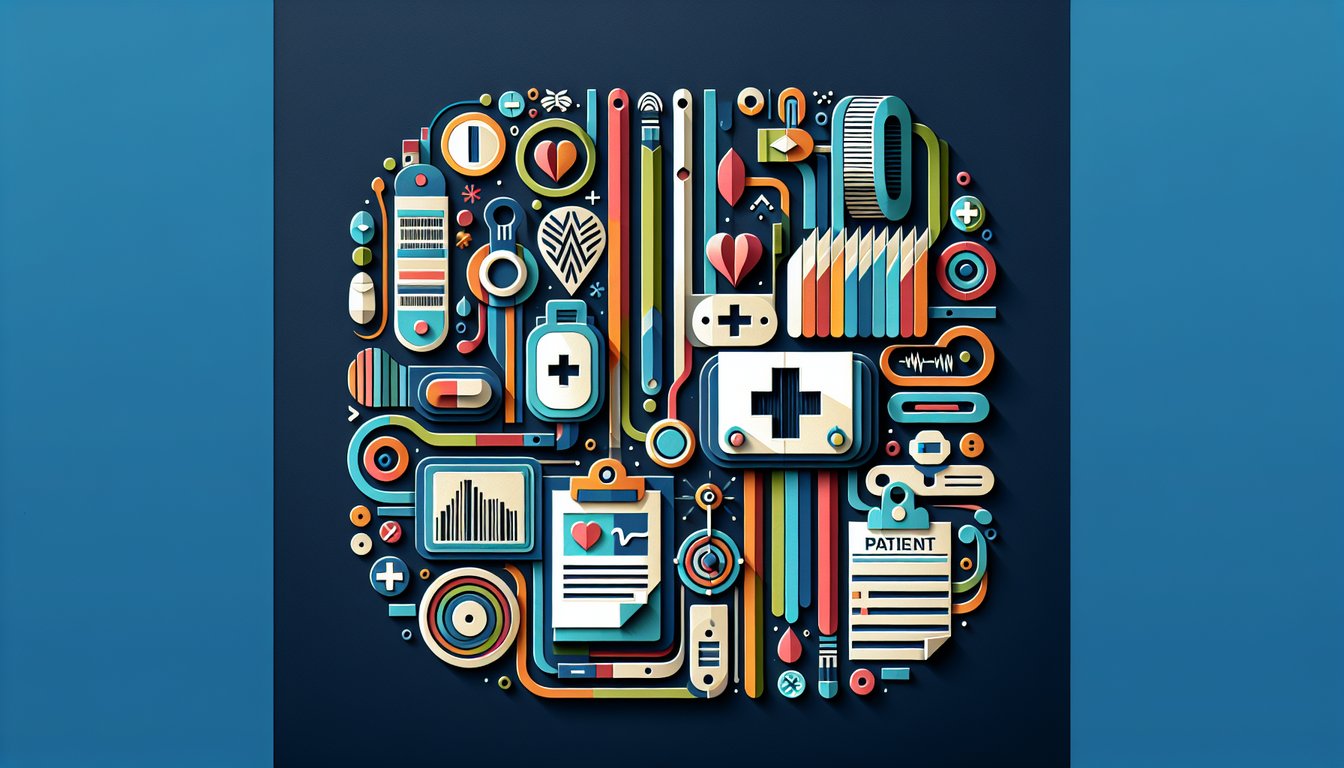 Colorful paper art design for a quiz on Patient Identification Protocol