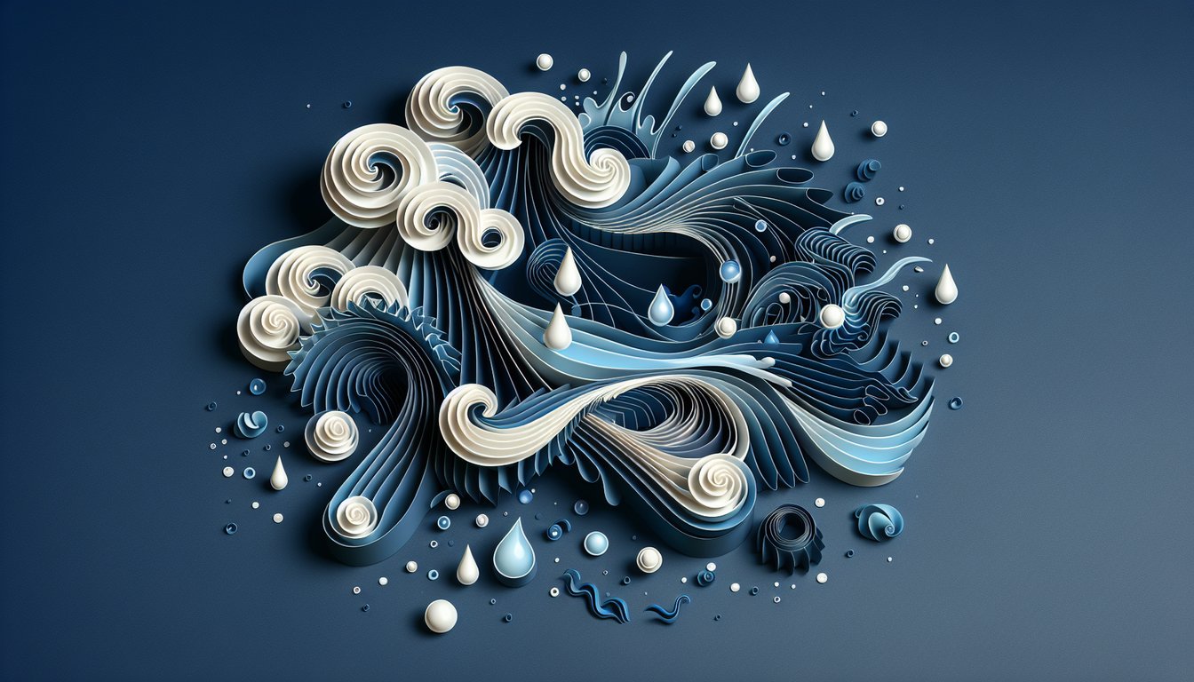 3D voxel art showcasing concepts from Dynamics of Complex Fluids course
