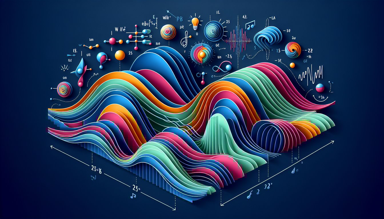 Paper art representing Wave Mastery Challenge, a dynamic physics quiz for high school students.