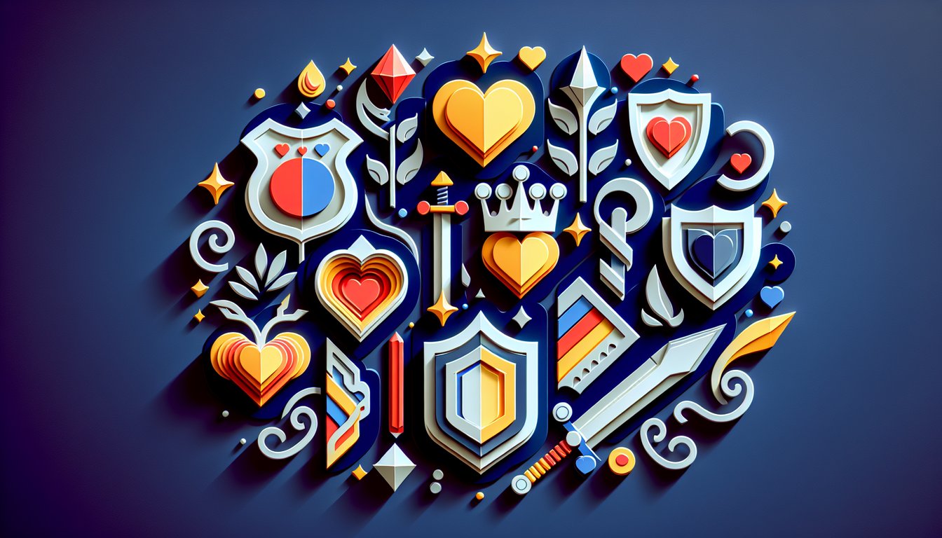Paper art Clash Royale legendary cards on dark blue background for personality quiz reveal inner hero