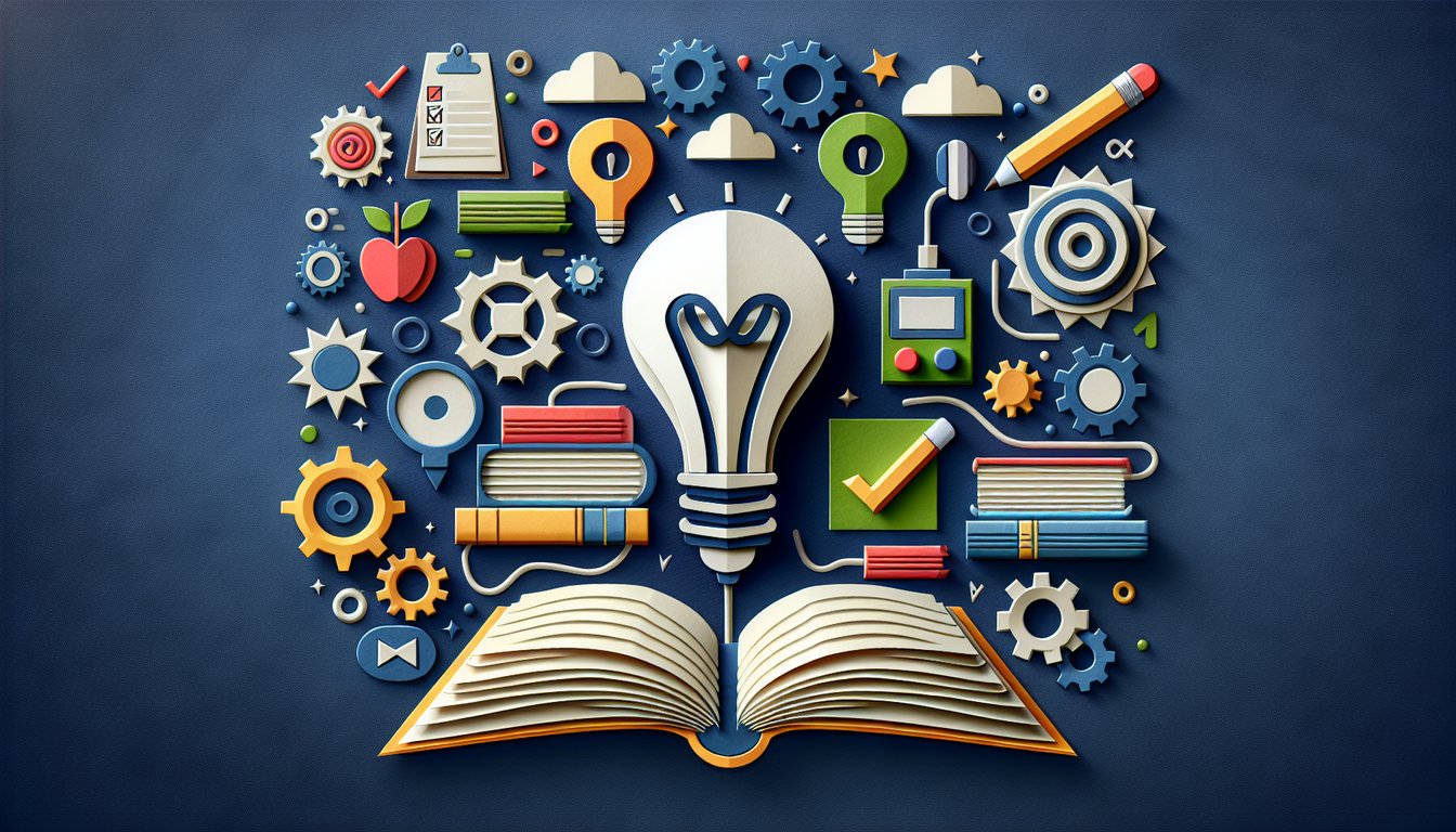 Colorful paper art depicting a trivia quiz on LMS procedures and updates knowledge