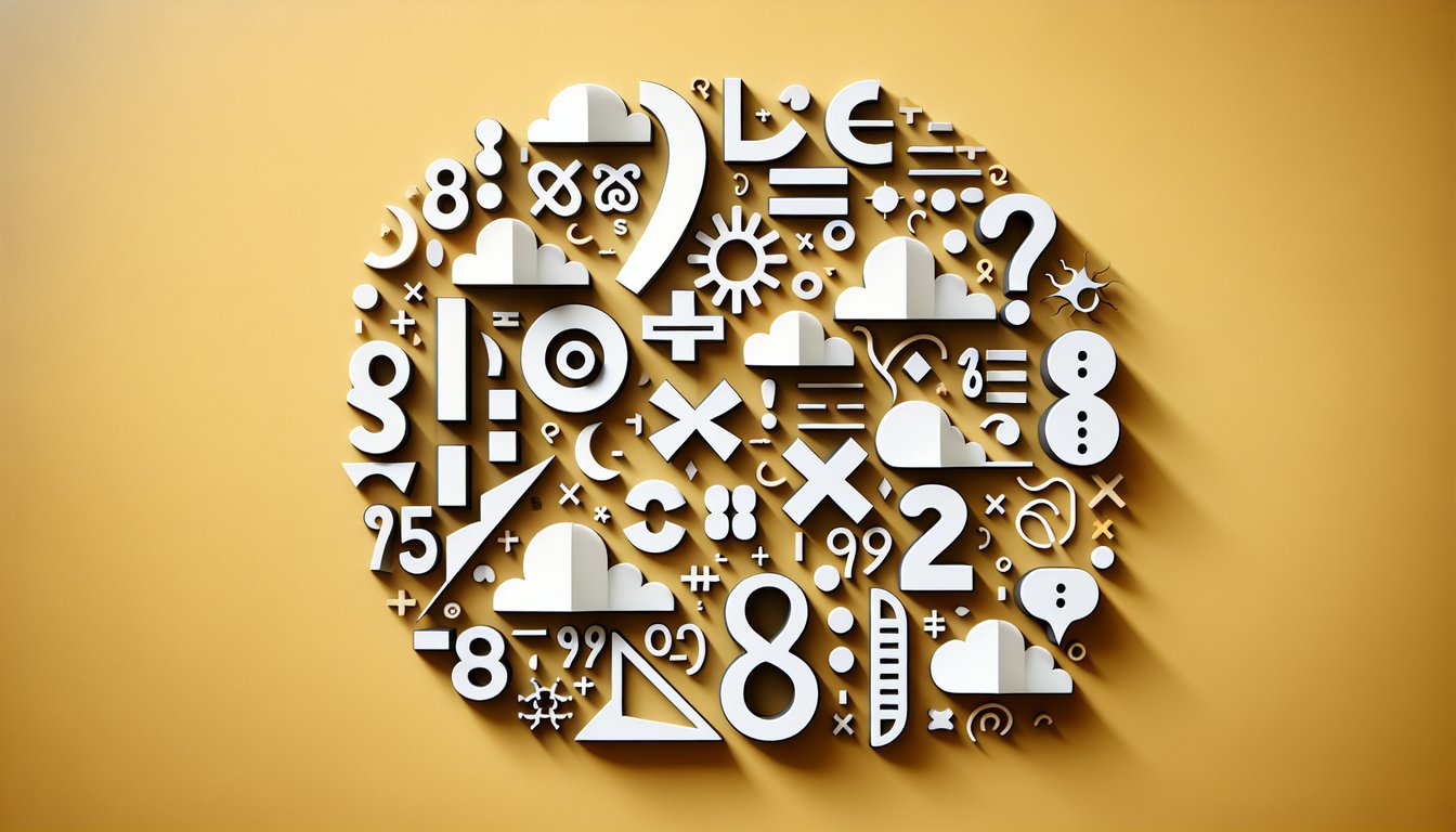 Paper art illustration for algebraic factorization quiz on a golden yellow background