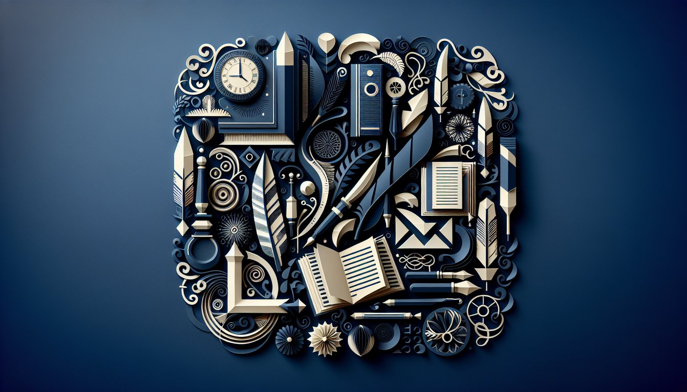 Colorful paper art illustrating an English Vocabulary Proficiency Quiz