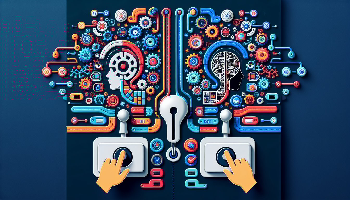 Colorful paper art depicting a quiz on AI versus human hotel review responses