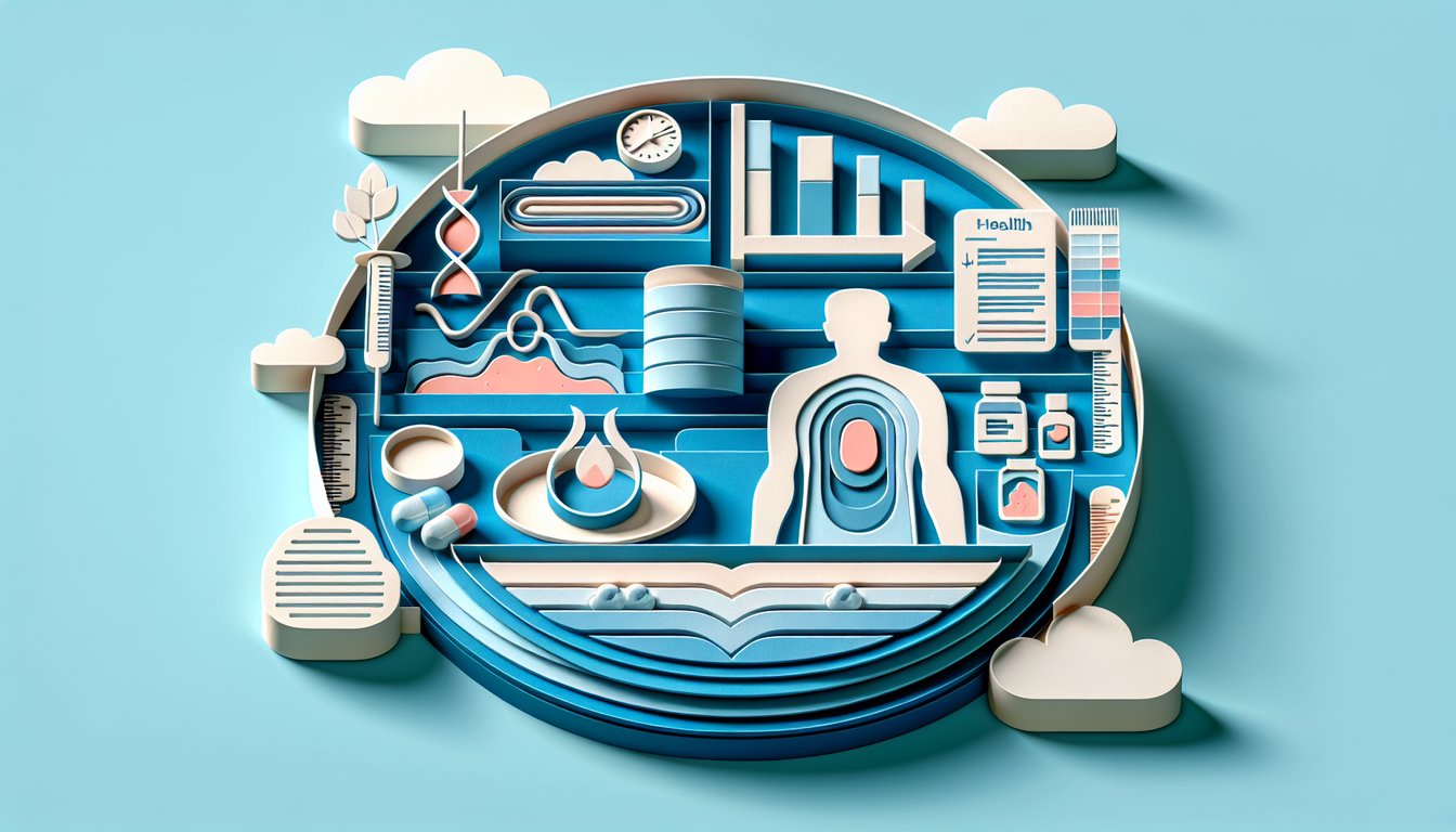 Paper art illustration with medical icons and quiz text on sky blue background highlighting Braden score pressure sore risk.