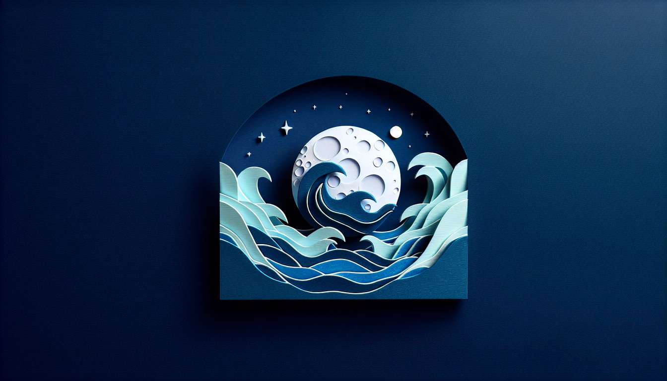 Colorful paper art depicting a tidal wave, promoting a Tides Knowledge Refresher Quiz.