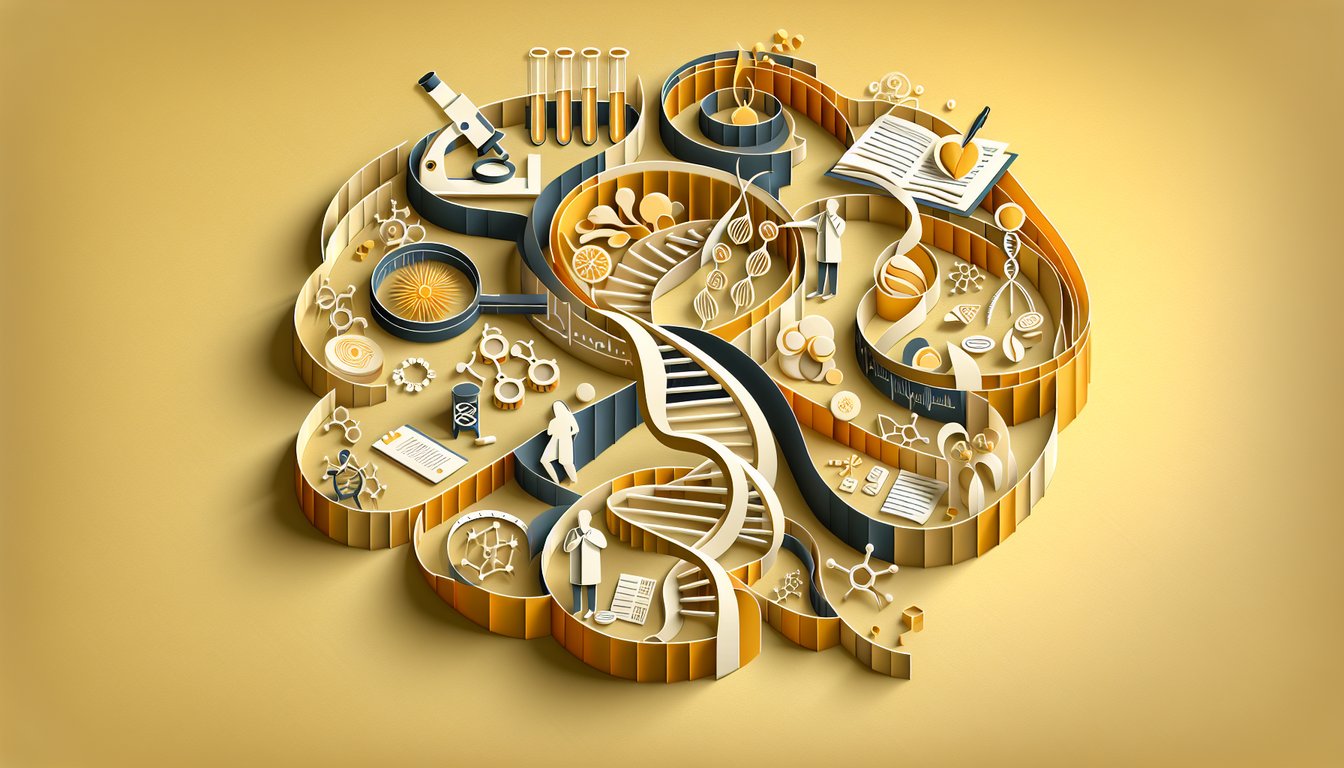Paper art book opening with stethoscope and hands on golden yellow background for Gifted Hands quiz