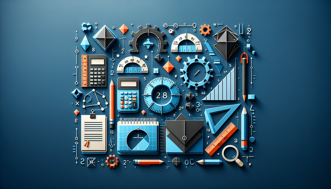 Paper art promoting the engaging Metric Mastery Challenge for middle school math students.