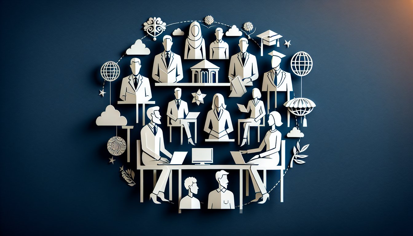 3D voxel art illustrating the concept of Adult and Professional Education course