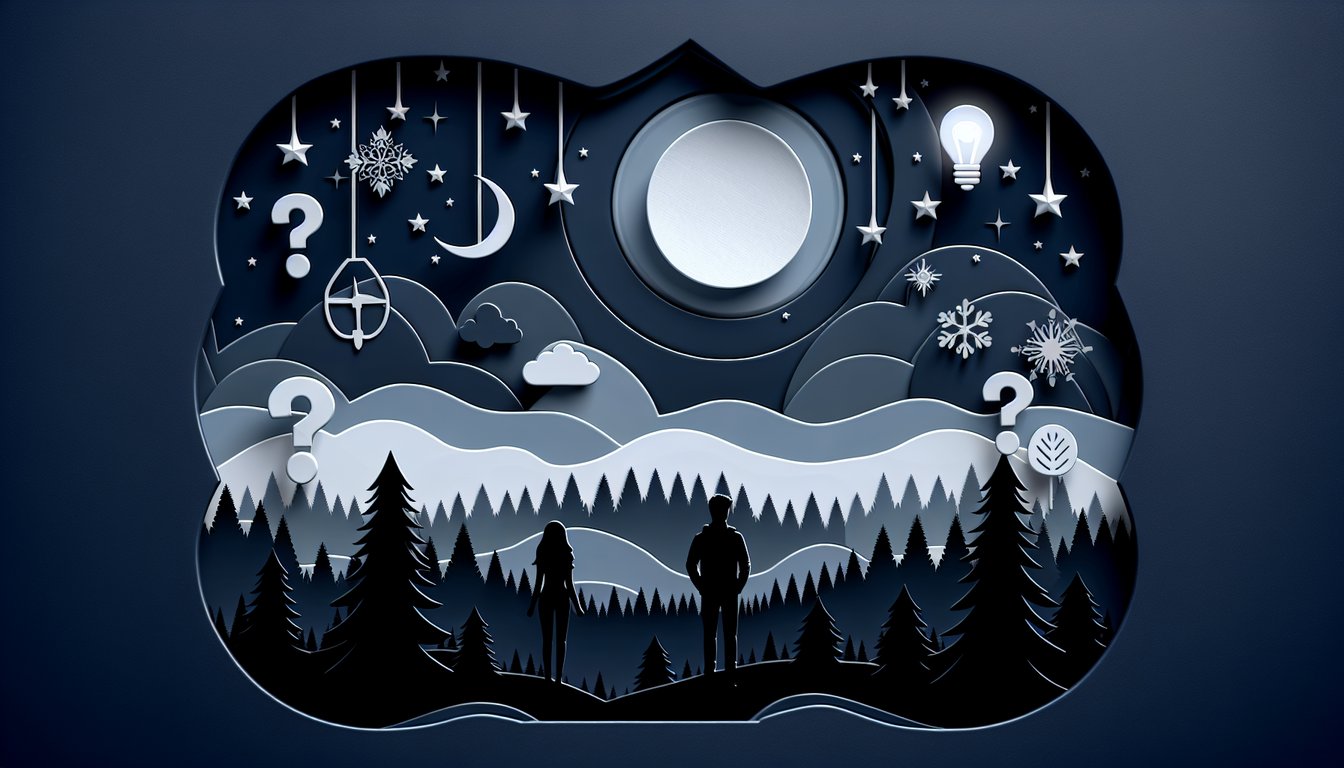 Twilight Saga Breaking Dawn Part 1 quiz paper art illustration on a dark blue background