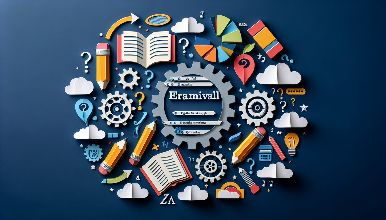 Colorful paper art promoting a Level 1 Grammar Key quiz for elementary students.
