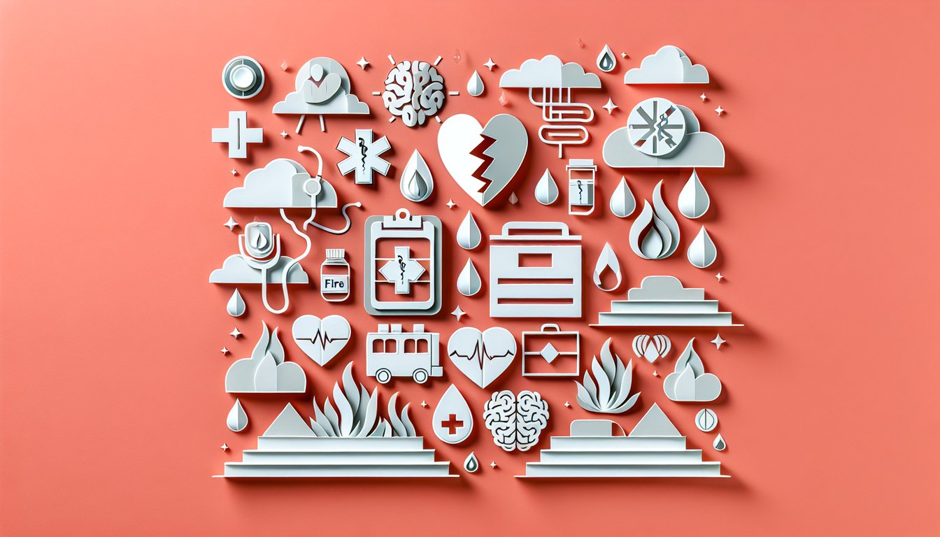Paper art illustration of IV fluid bag and burn injury chart for Parkland formula quiz on coral background.