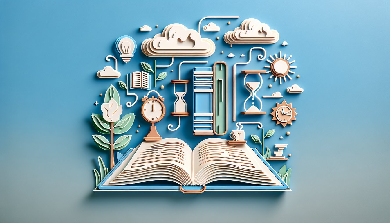 Paper art illustration for Seventh-day Adventist Bible quiz on sky blue background
