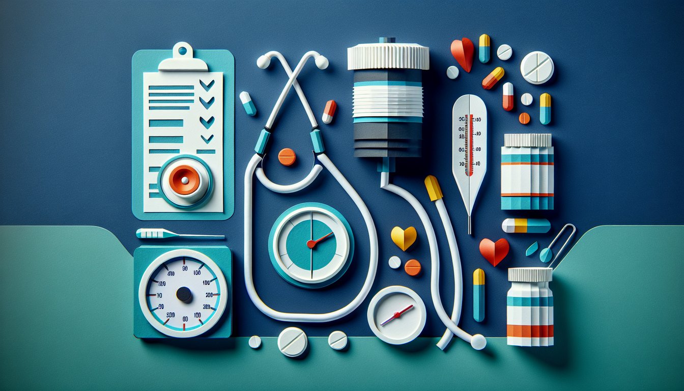 Colorful paper art promoting a quiz on Medical Normal Values Knowledge