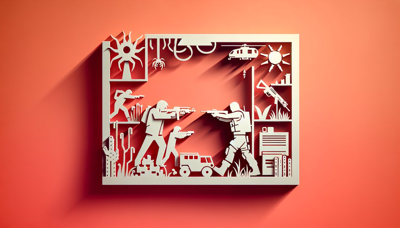 Paper art style coral background with infected silhouettes and question mark testing dying light 2 outbreak knowledge