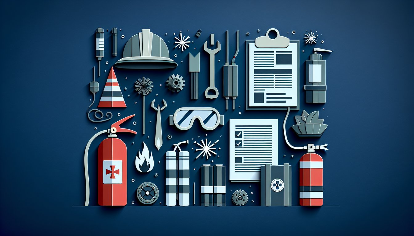 Colorful paper art representing a quiz on Explosives Safety Certification