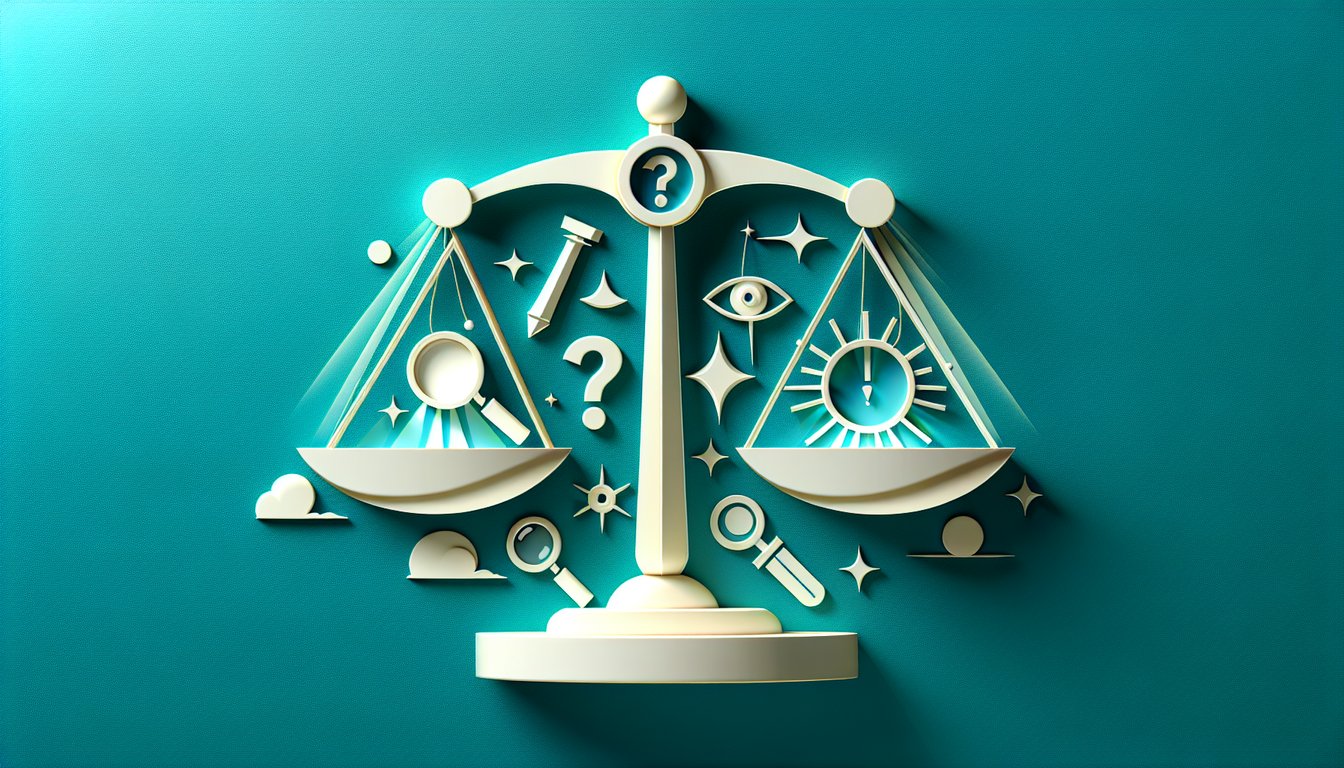Paper art depicting a quiz for pathological liar test on a teal background