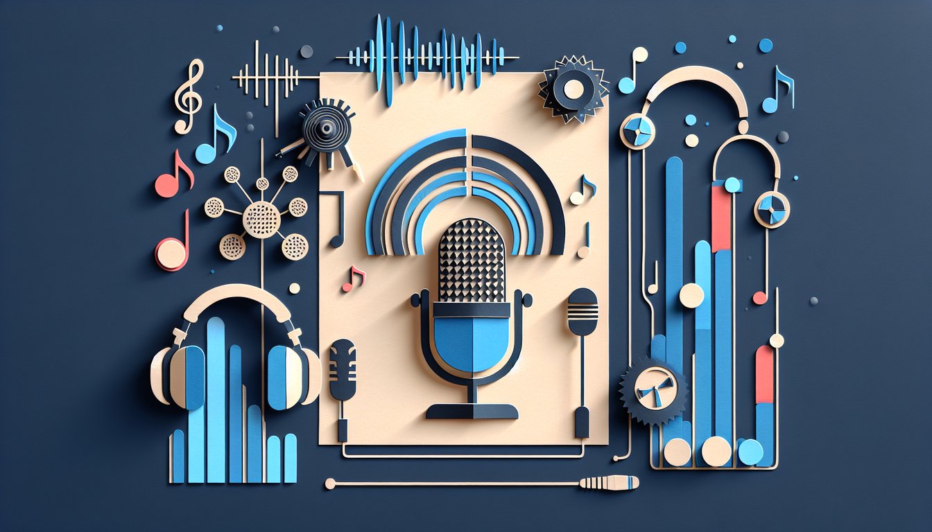 3D voxel art representing Audio Engineering II course material