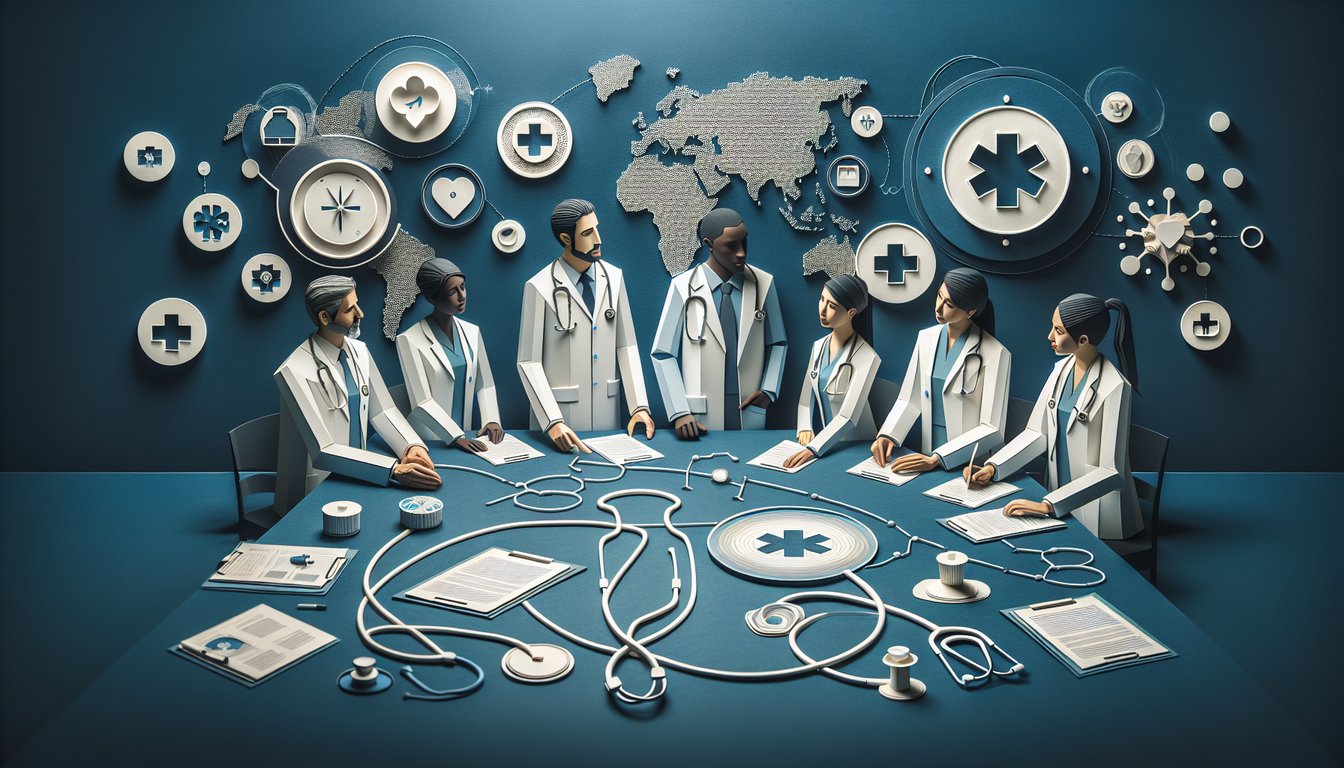 3D voxel art representing Health Systems Leadership course