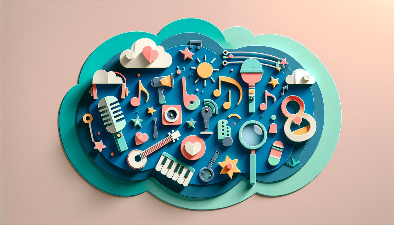 paper cut style vowel letters and quiz text inviting users to test long vowel word skills on teal background