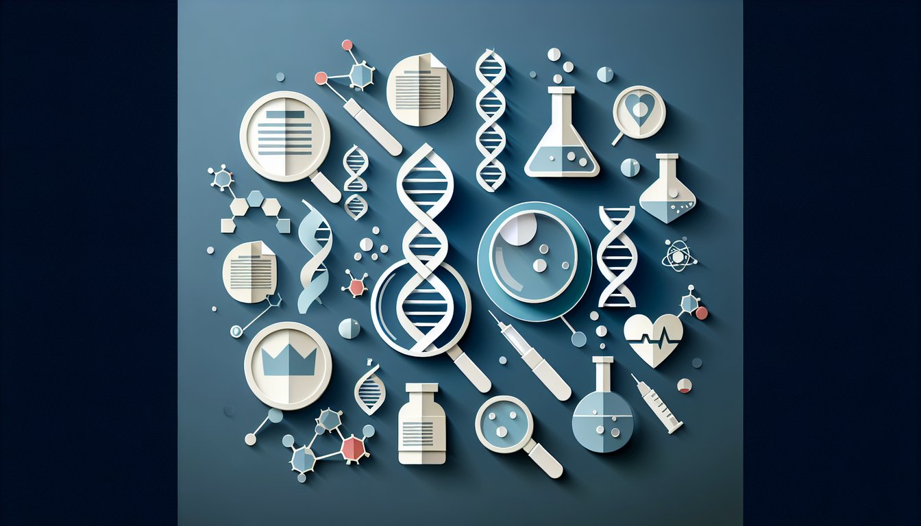 Colorful paper art promoting a Genetic Variation Challenge trivia quiz for high school biology students.