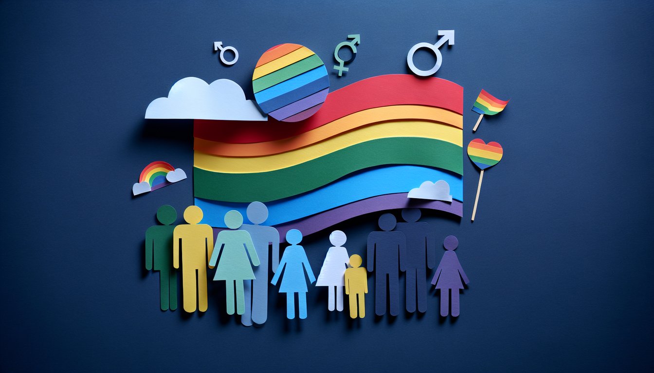 3D voxel art representing Topics in Queer Studies course material
