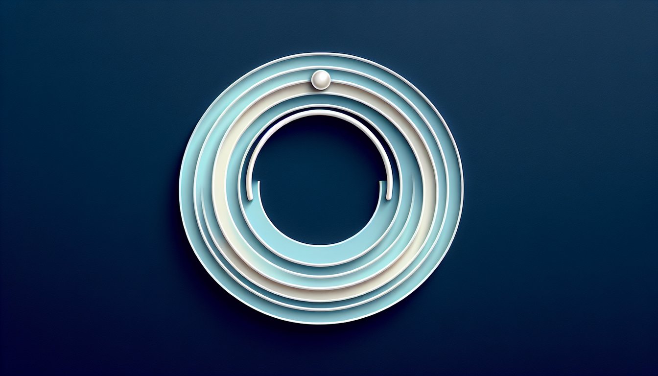 Paper art illustration of female face with hoop and stud nose piercing options for a free quiz on dark blue background.