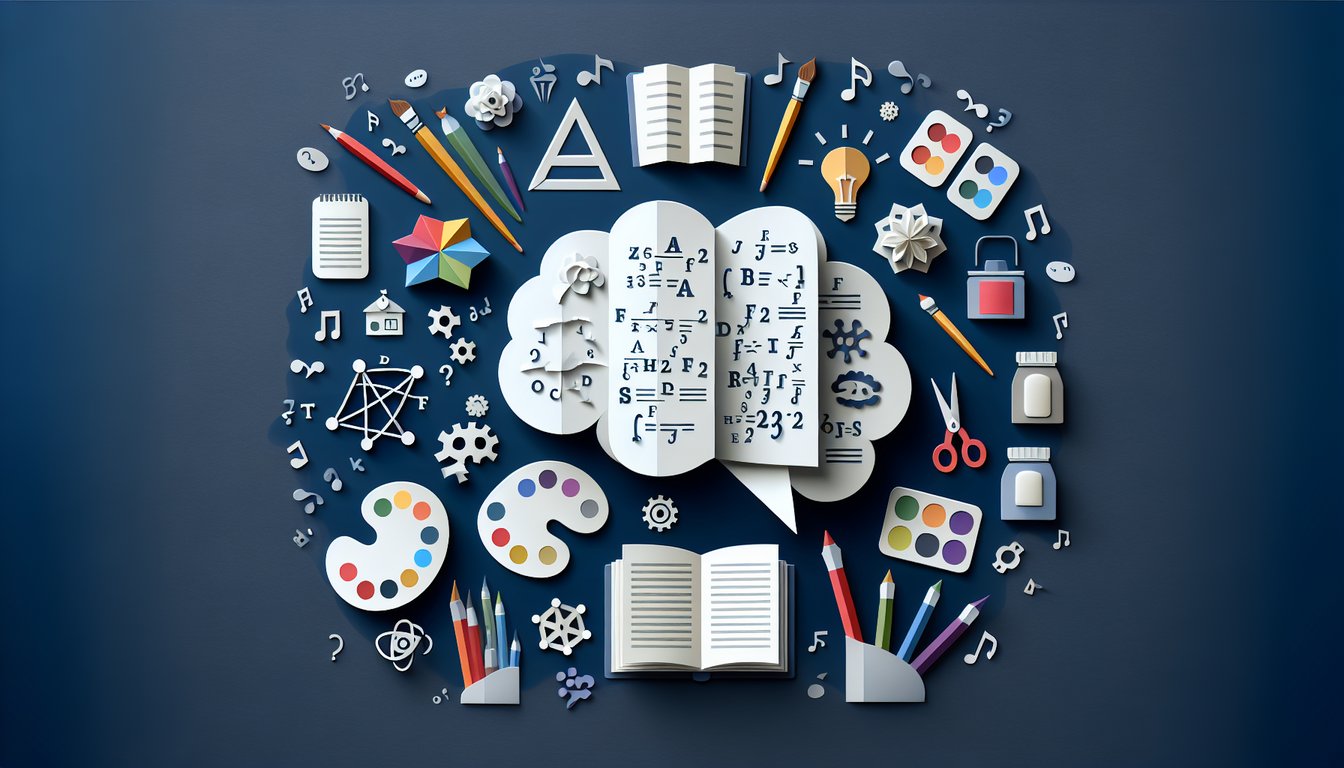 Colorful paper art promoting Middle School Brain Busters trivia quiz