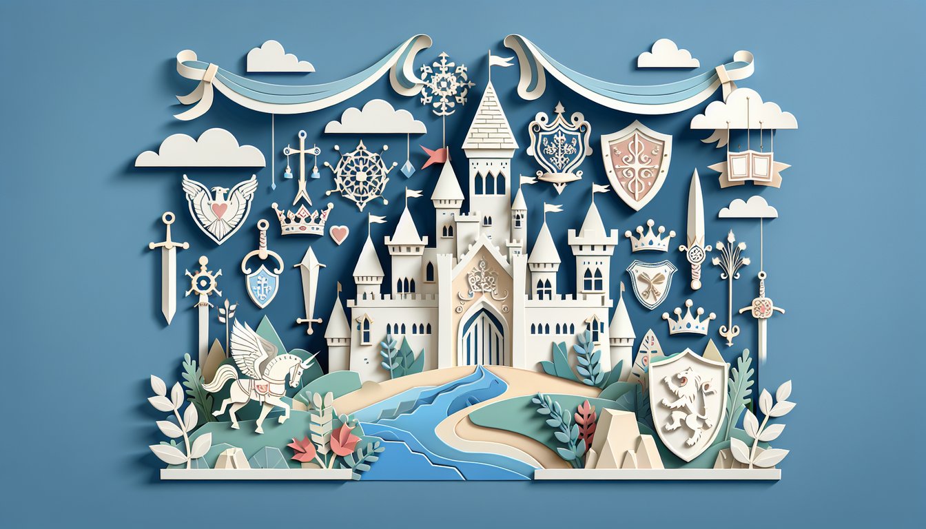 Disney prince quiz promotional illustration on a sky blue background.