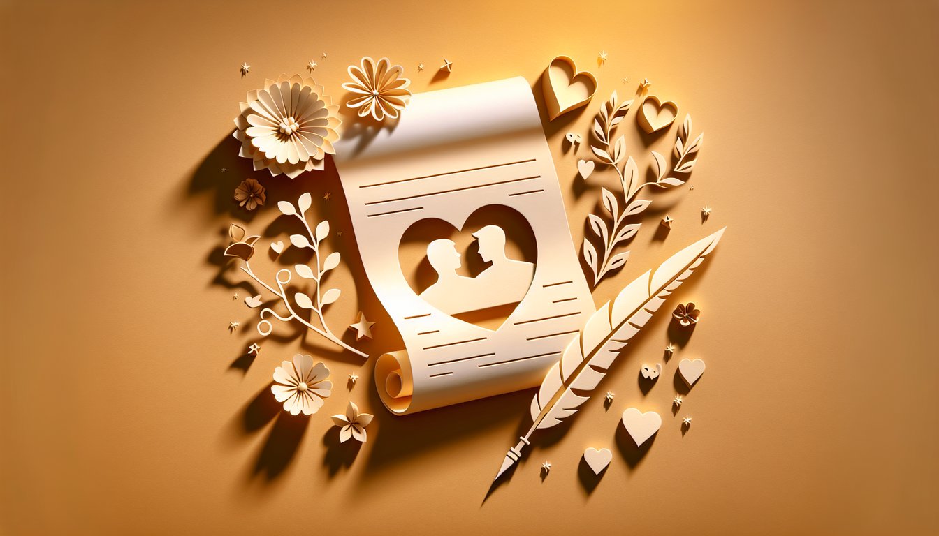 paper art illustration of quiz prompt about free crush name test with fun questions on golden yellow background