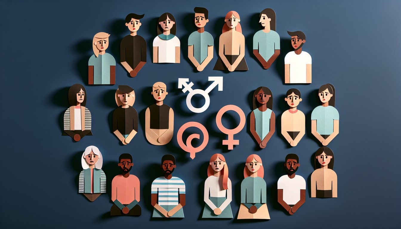 3D voxel art depicting the course Psychology of Gender