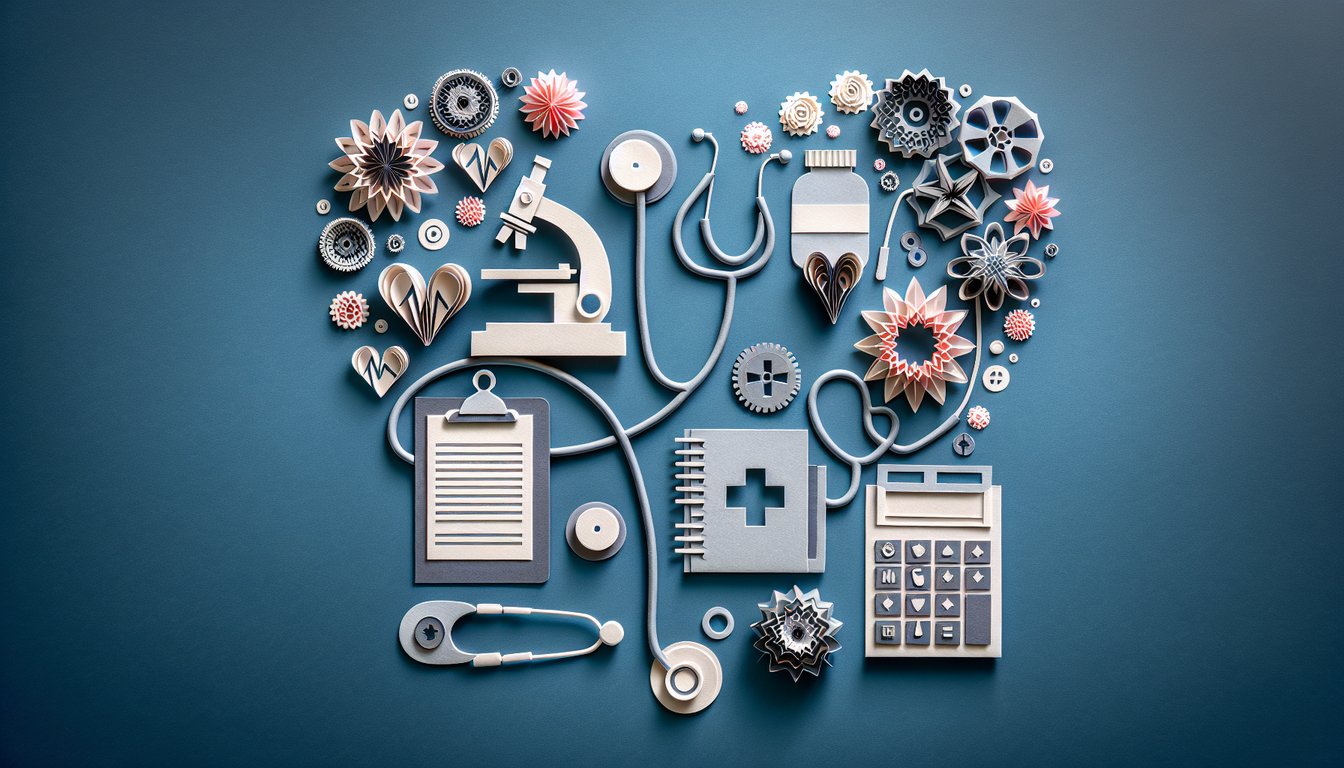 3D voxel art showcasing the Clinical Practice VII course content