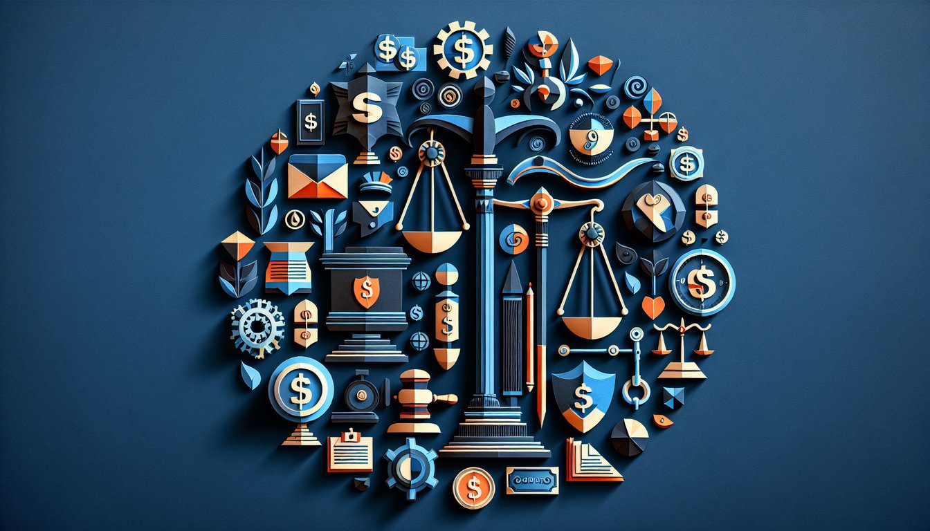 Colorful paper art illustrating a quiz on No Surprises Act Compliance