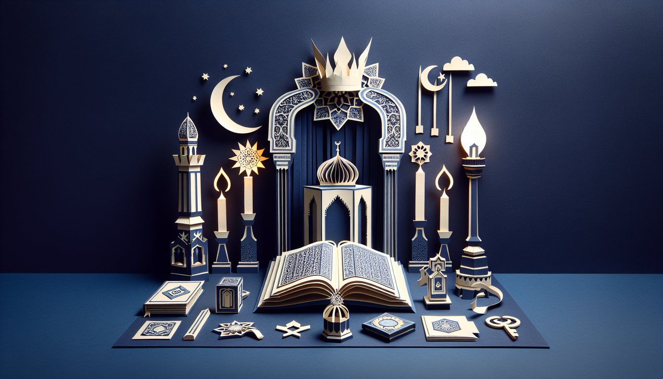 3D voxel art representing Education and Power in Middle East course