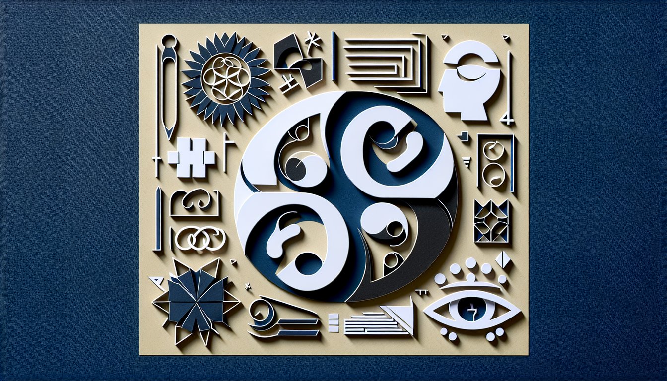 Colorful paper art promoting a Lord of the Flies trivia quiz on chaos and order themes.