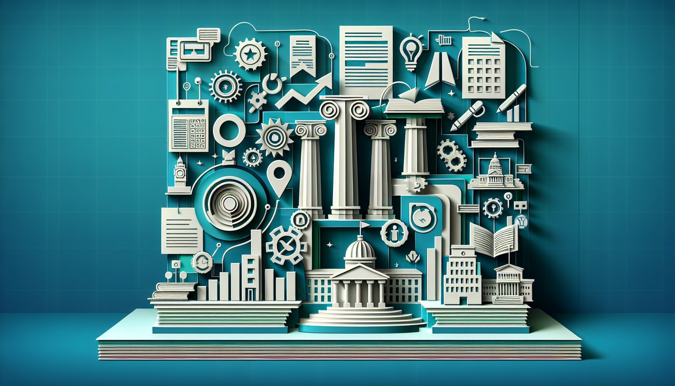 Paper art style quiz header Test your AP Gov Unit 2 knowledge free practice multiple choice quiz on teal background.