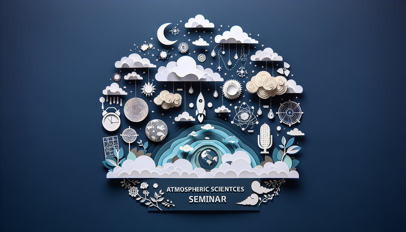 3D voxel art representing Atmospheric Sciences Seminar course