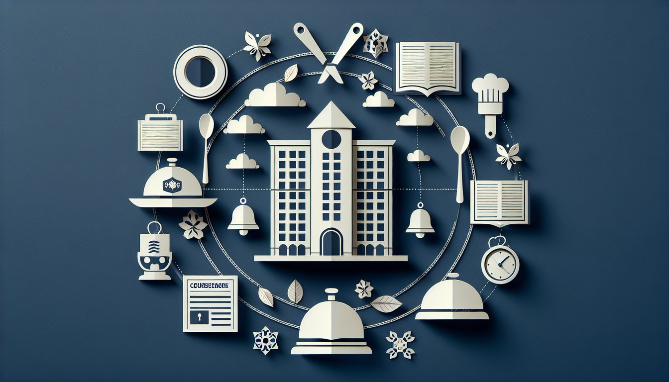 3D voxel art representing Hospitality Management Professional Issues course
